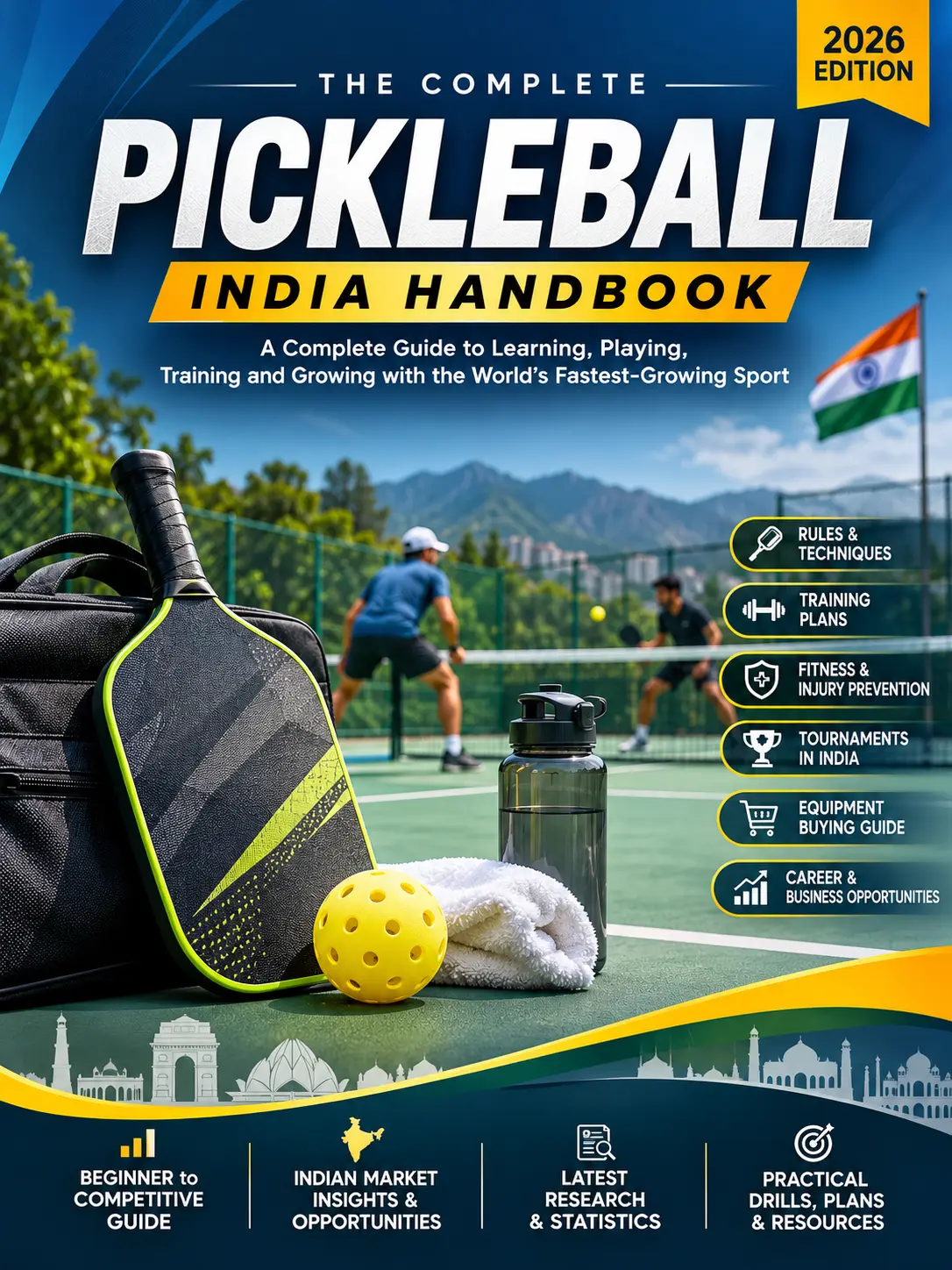 Cover of PICKLEBALL: THE COMPLETE INDIA HANDBOOK