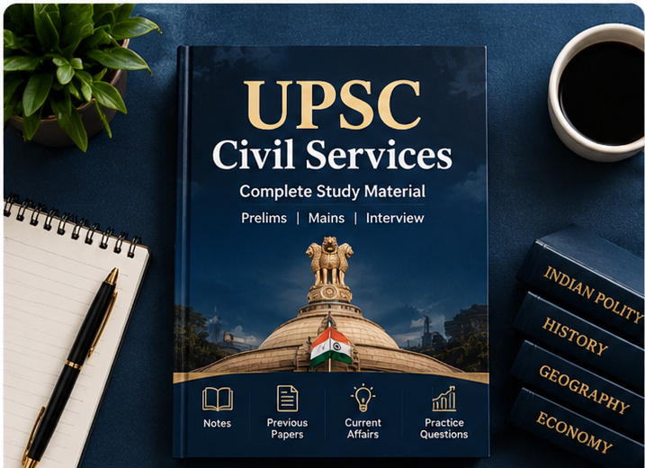 Cover of UPSC Civil Services – Comprehensive Study Guide for Prelims & Mains