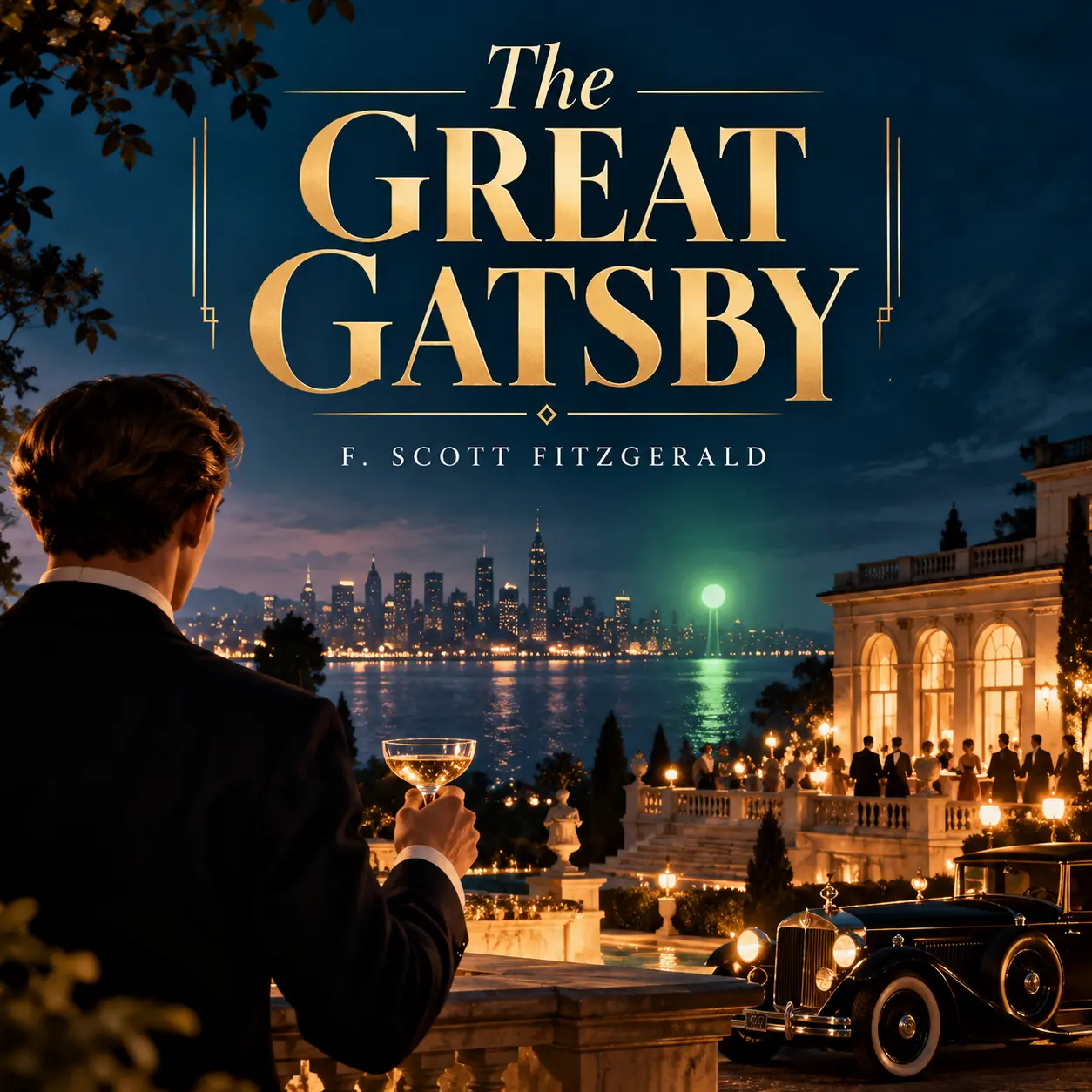 Cover of The Great Gatsby by F. Scott Fitzgerald – Classic Novel (Digital Edition)